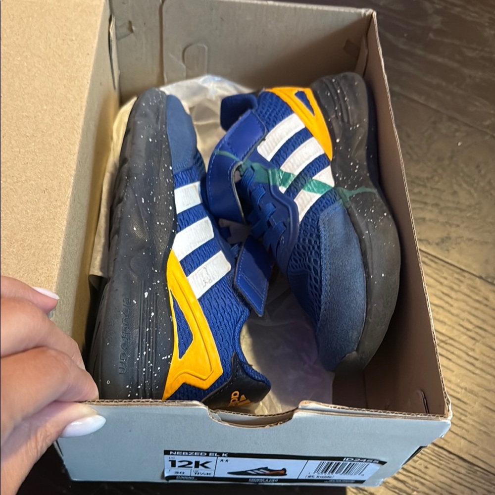Adidas Blue and Yellow Sneakers